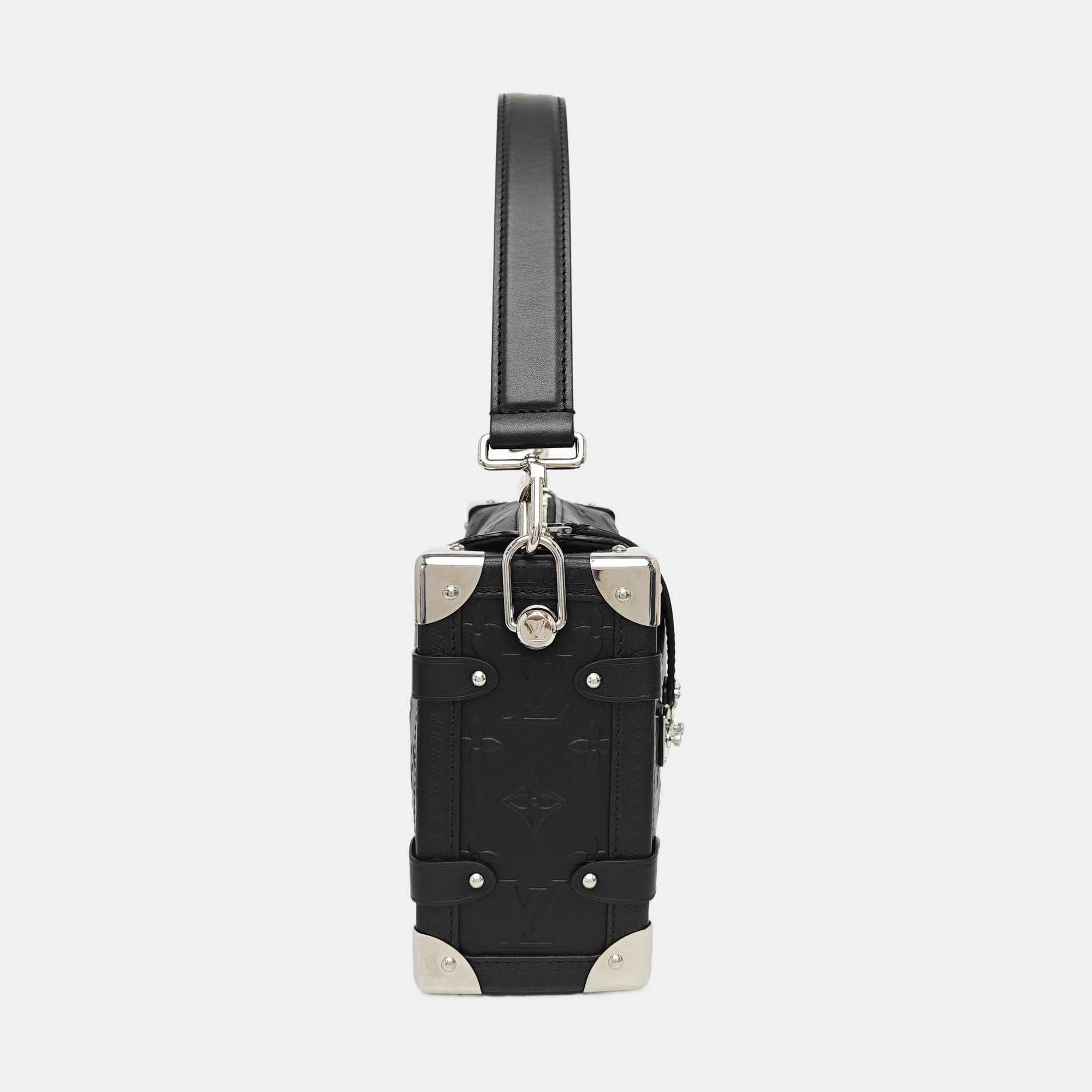 SIDE TRUNK MM Monogram Calfskin Black