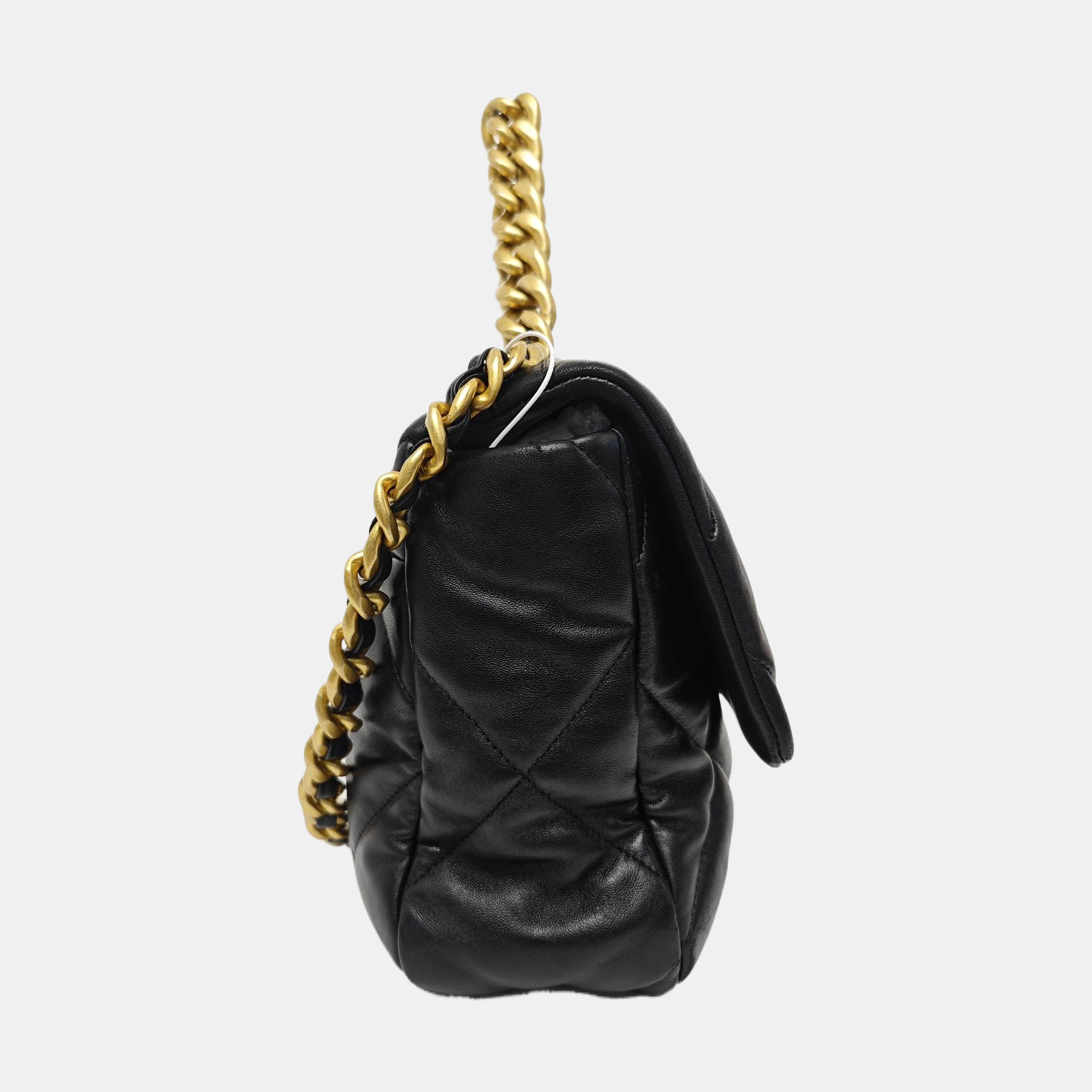 CHANEL 19 Large Quilted Lambskin Black