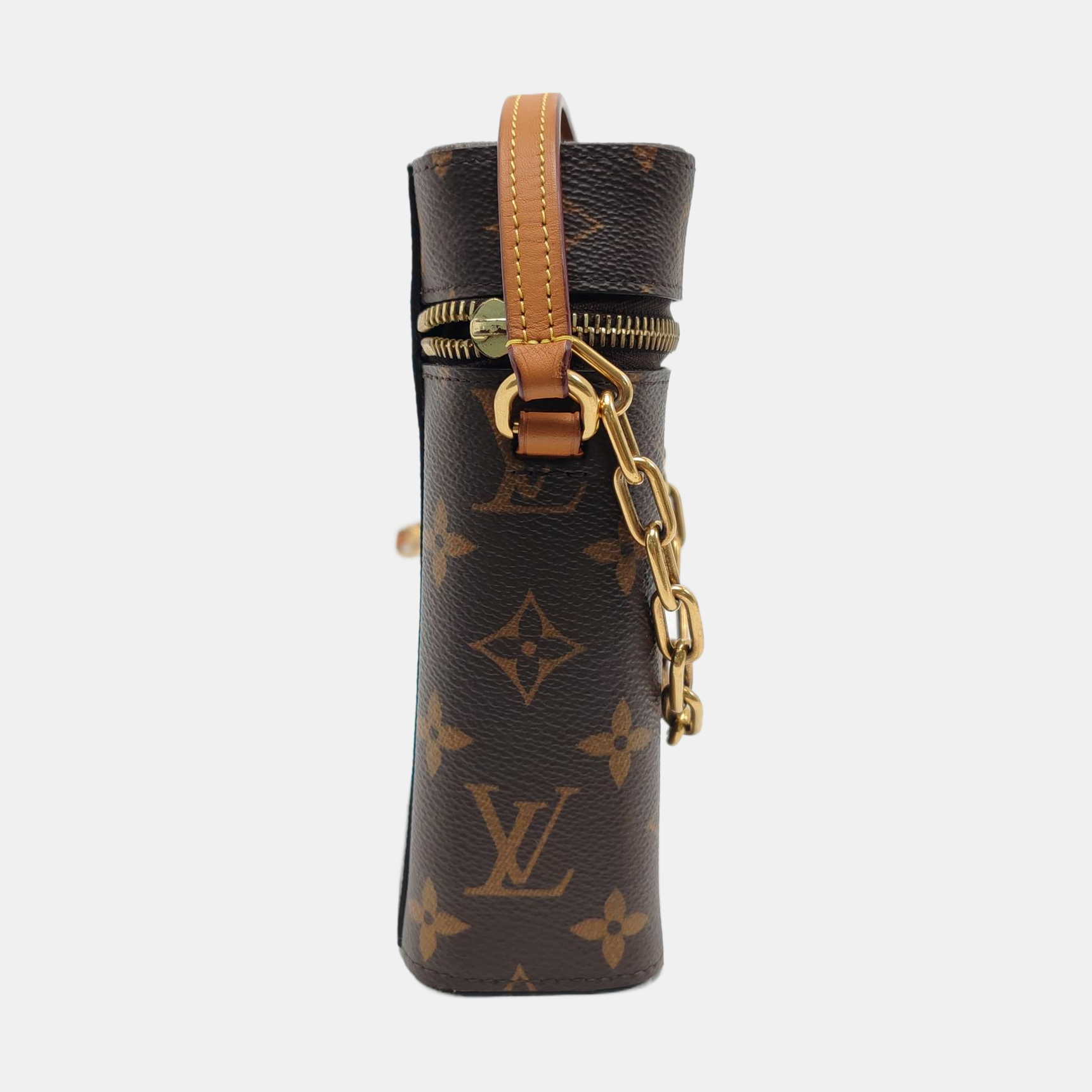 PHONE BOX Monogram Coated Canvas Brown