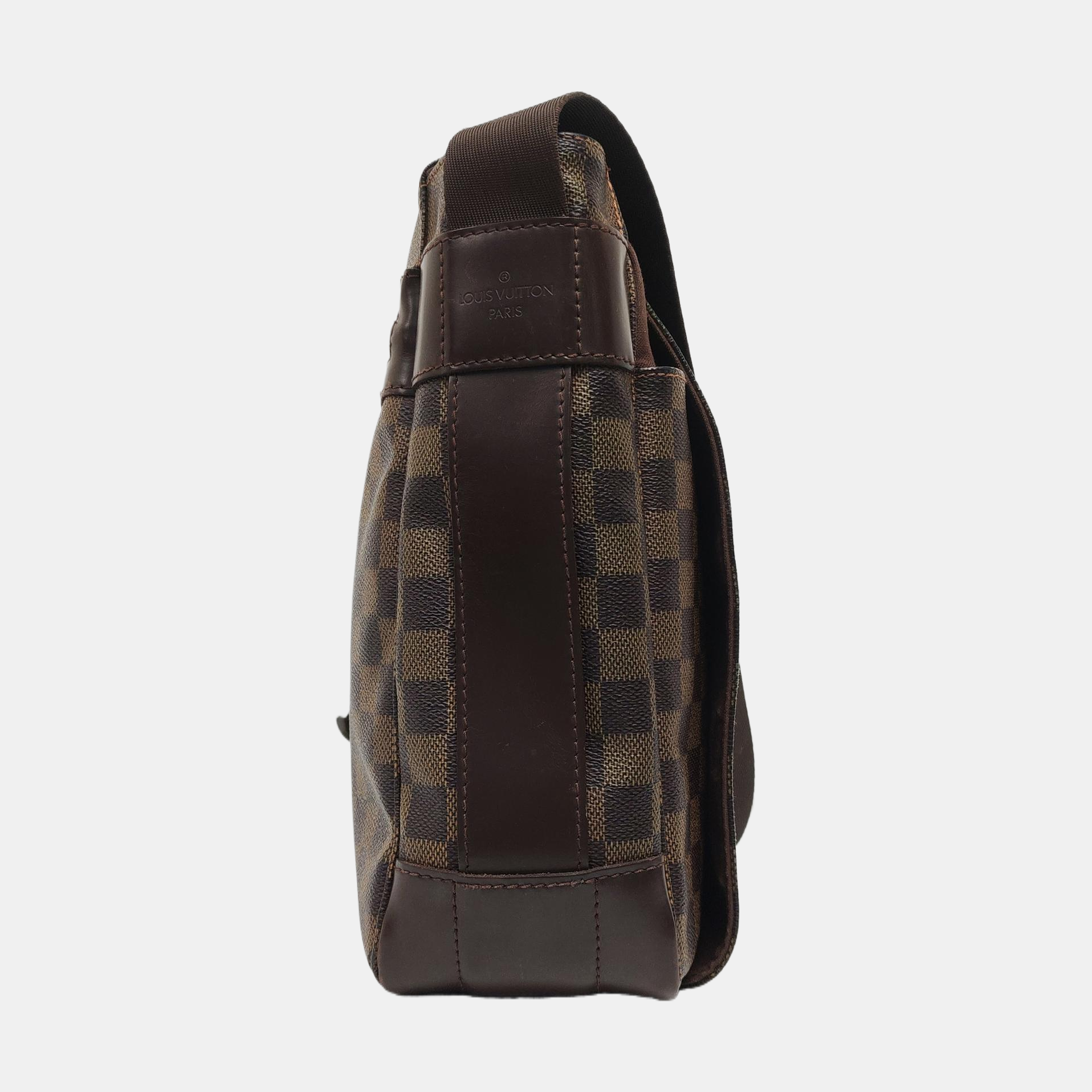 BASTILLE Damier Ebene Coated Canvas Brown
