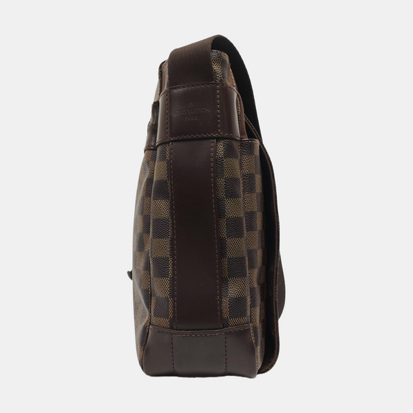 BASTILLE Damier Ebene Coated Canvas Brown