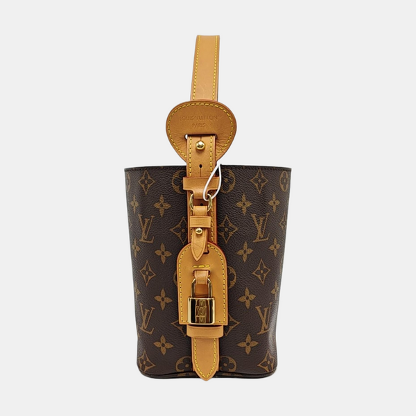 ALL IN BB Monogram Coated Canvas Brown