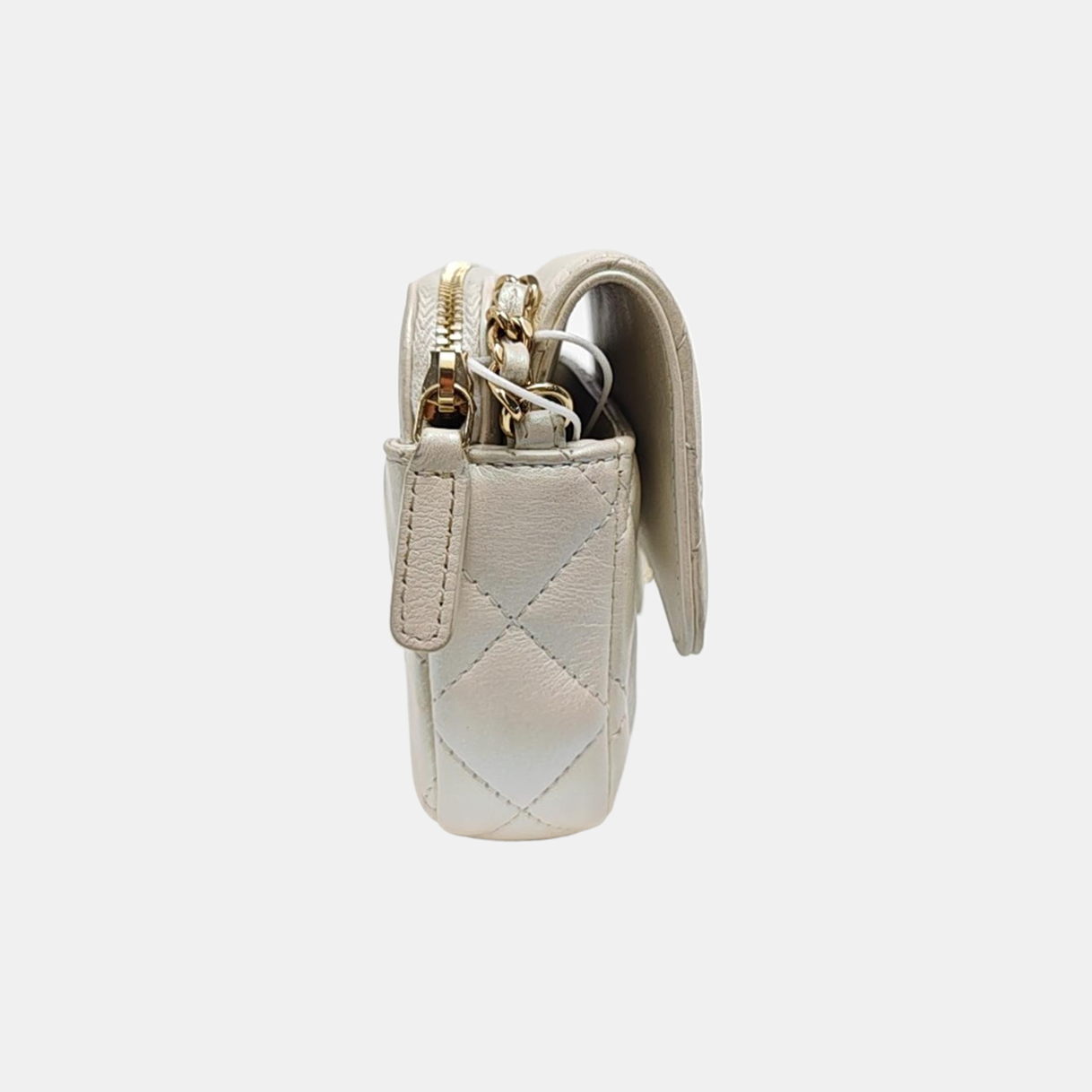 CLASSIC FLAP Mini Quilted Calfskin Metallic