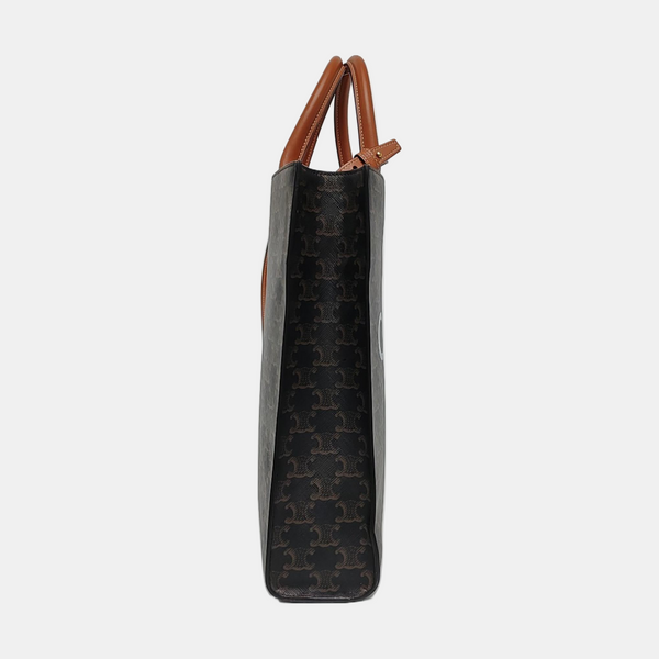 CABAS CELINE Small Coated Canvas Brown