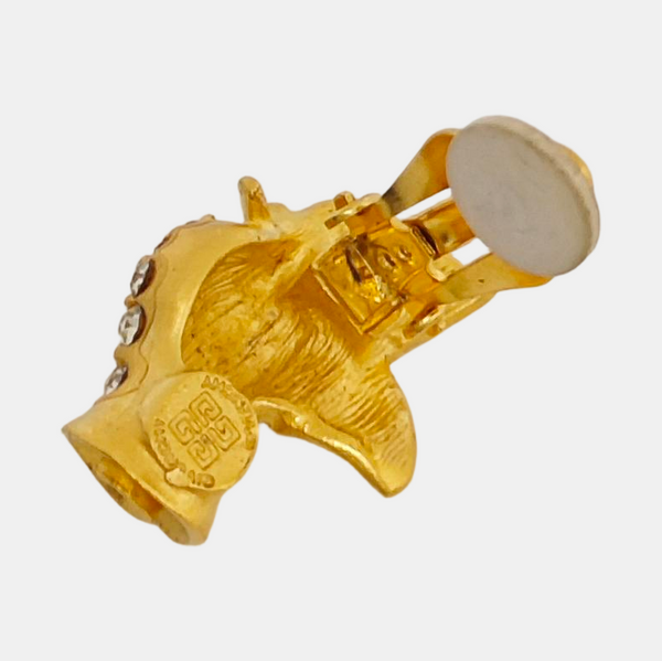 Metal Gold Clip On Earrings