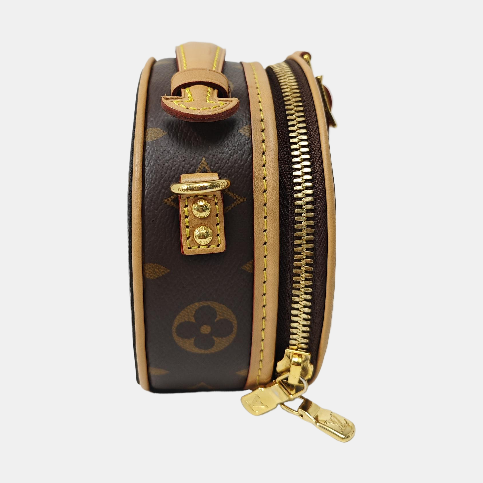 BOITE CHAPEAU Mini Monogram Coated Canvas Brown
