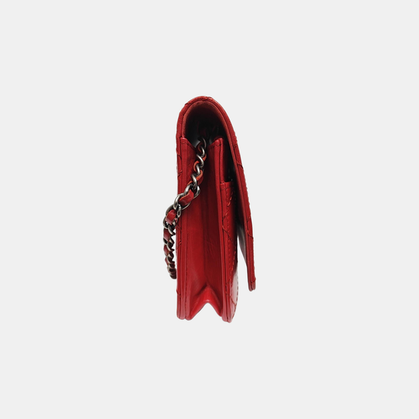 2.55 WOC Quilted Calfskin Red
