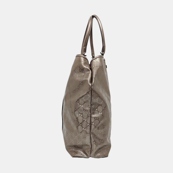 Monogram Coated Canvas Tote Bag Purple