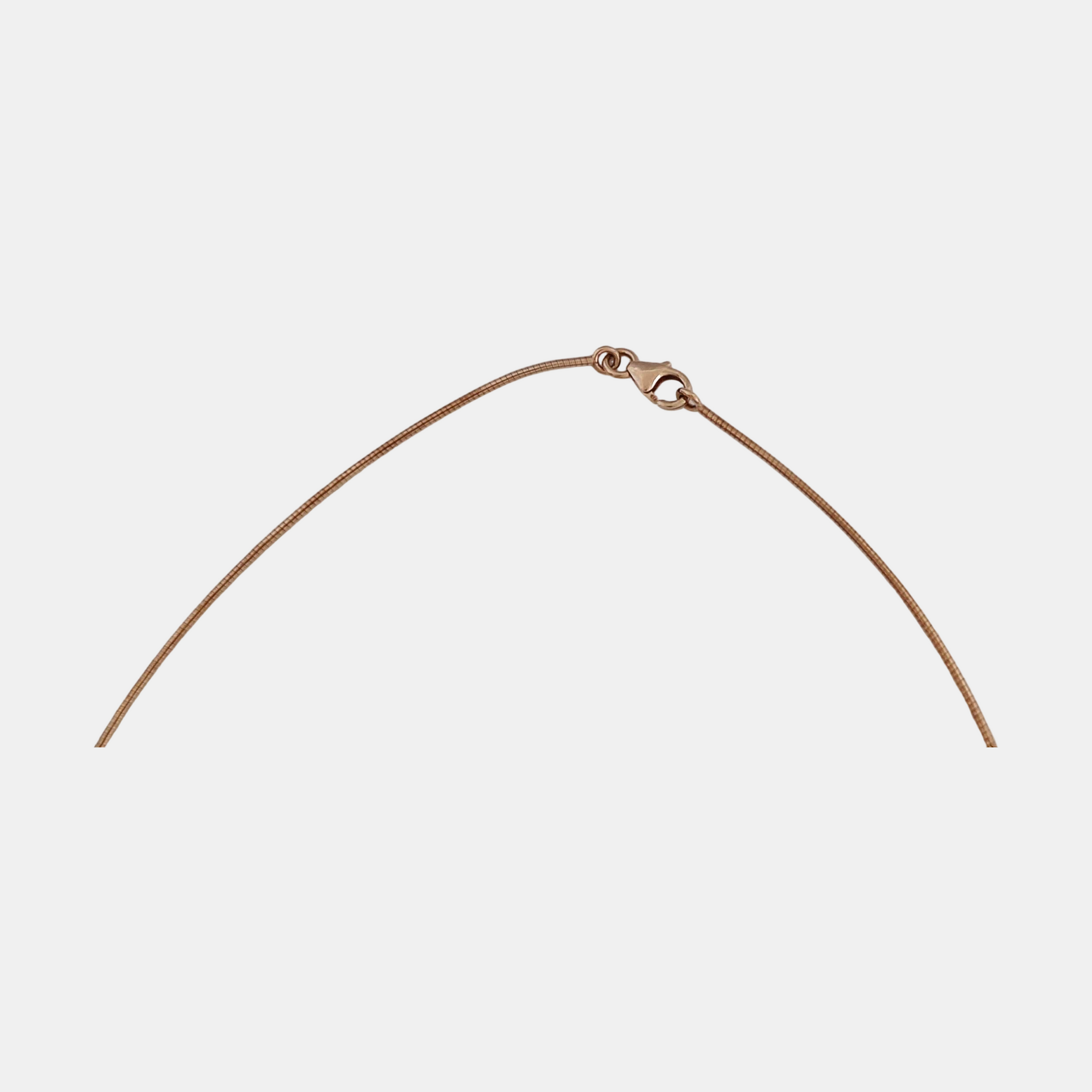 Pop H 925 Sterling Silver Rose Gold Necklace