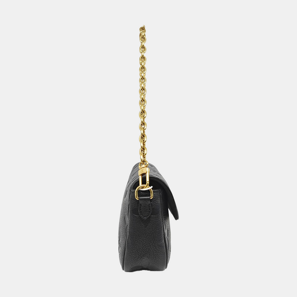 IVY Monogram Calfskin Black