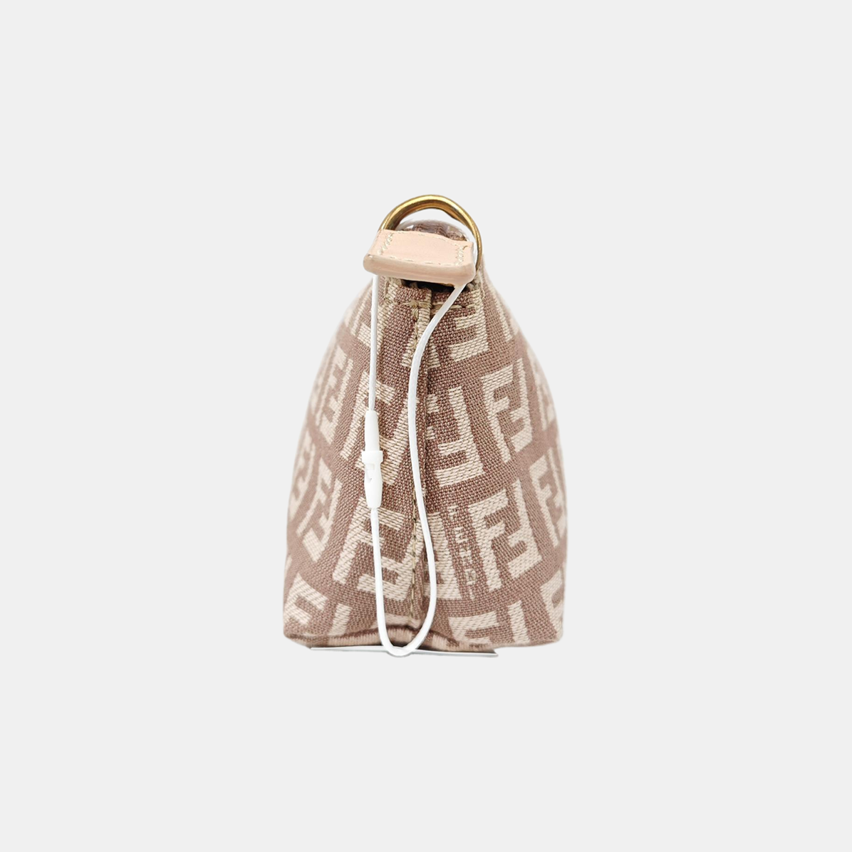 Fabric Top Handle Bag Beige