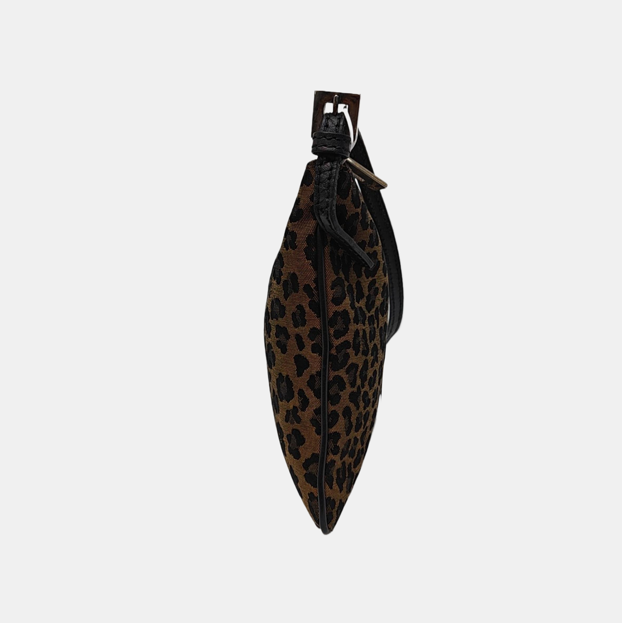 Fabric Shoulder Bag Brown