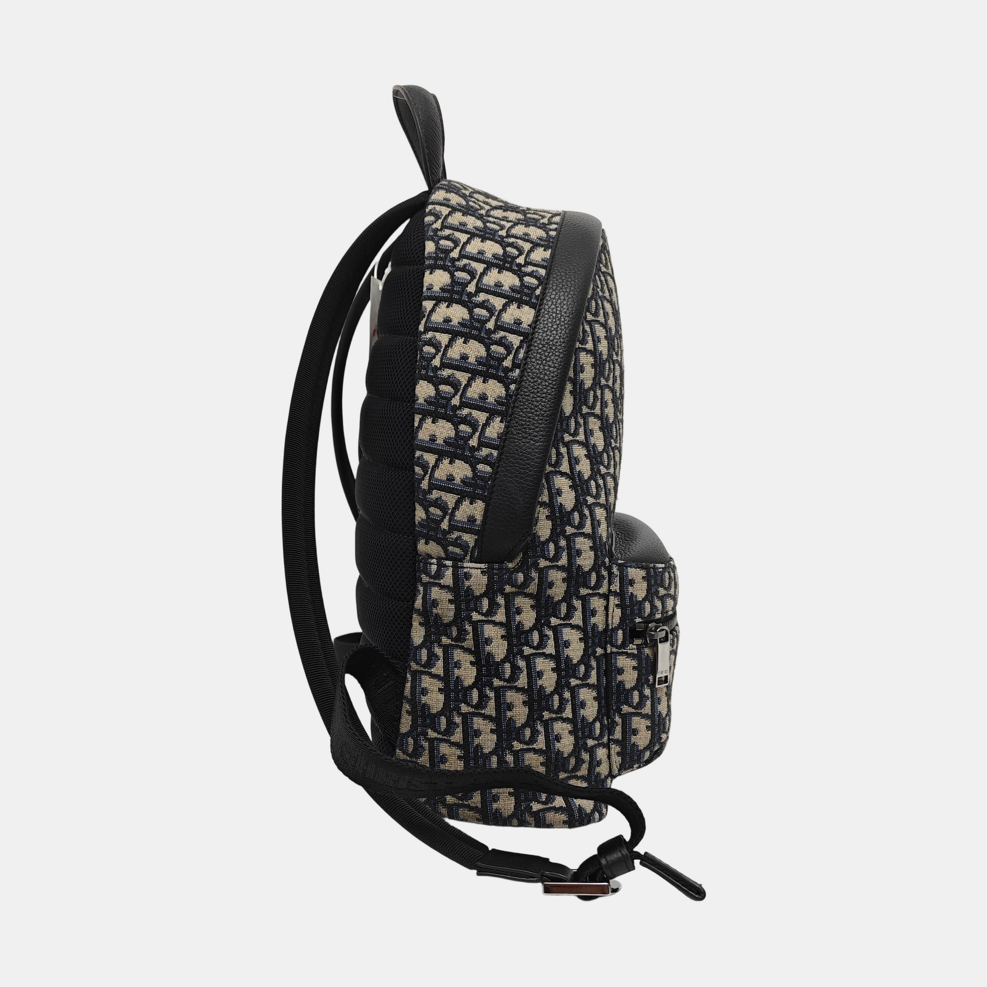 Oblique Canvas Backpack Blue