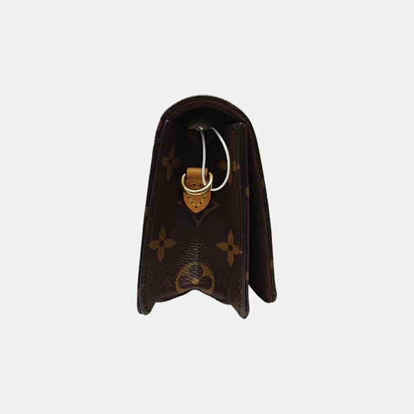 Lily Monogram Coated Canvas Brown
