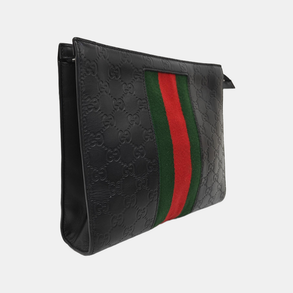 Signature Monogram Calfskin Black