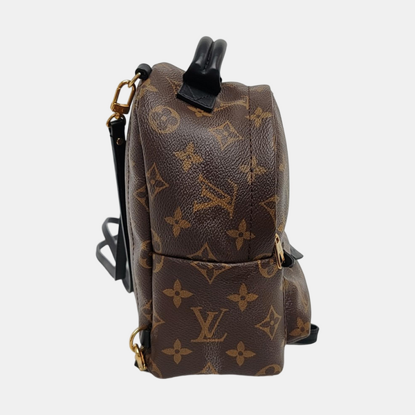 PALM SPRINGS Mini Monogram Coated Canvas Brown