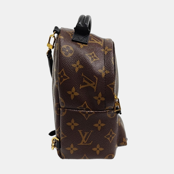 PALM SPRINGS Mini Monogram Coated Canvas Brown