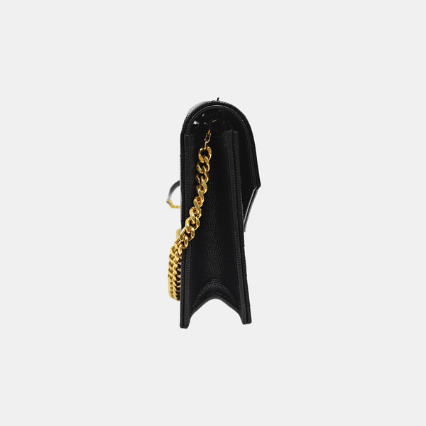 MONOGRAM WOC Chevron Calfskin Black