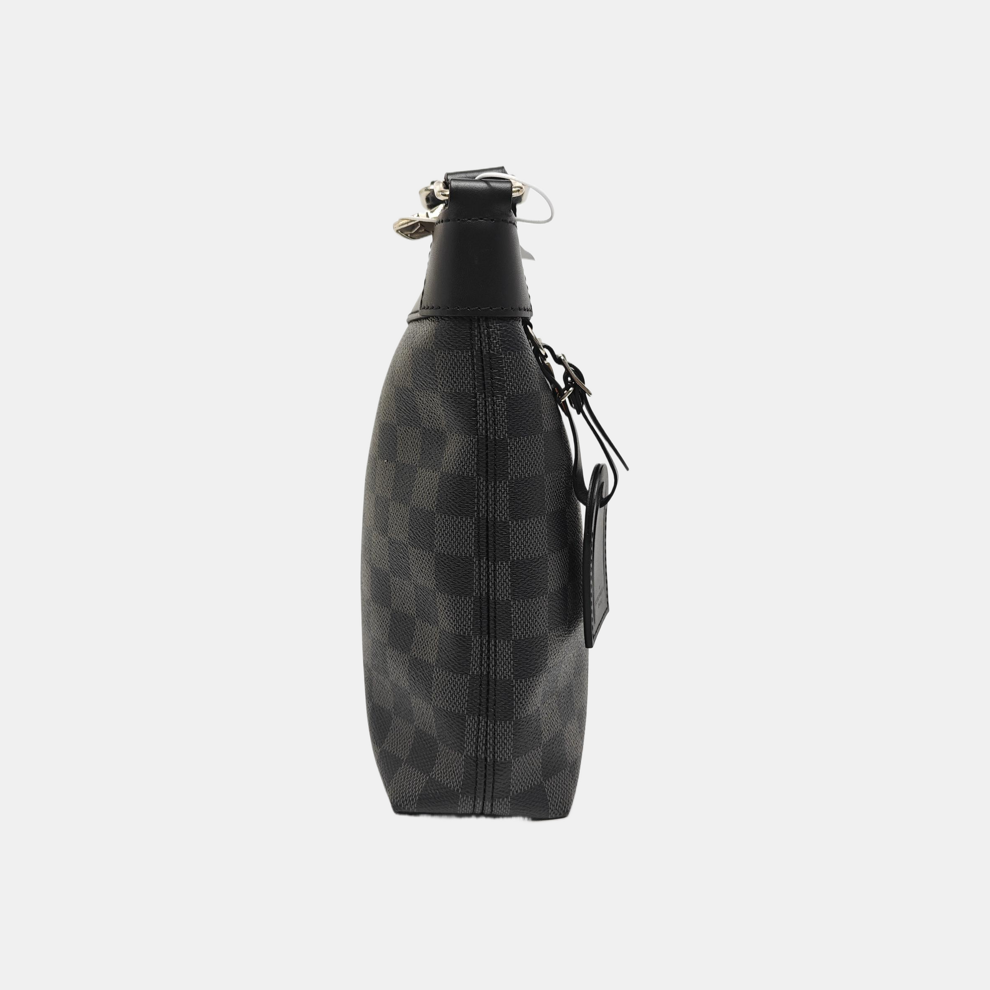 MICK Damier Graphite Coated Canvas Gray
