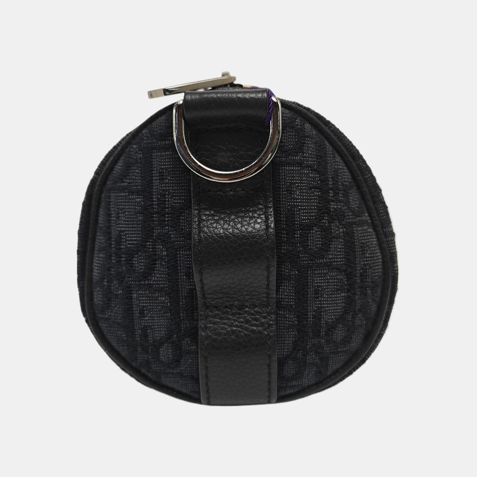 Oblique Canvas Shoulder Bag Black