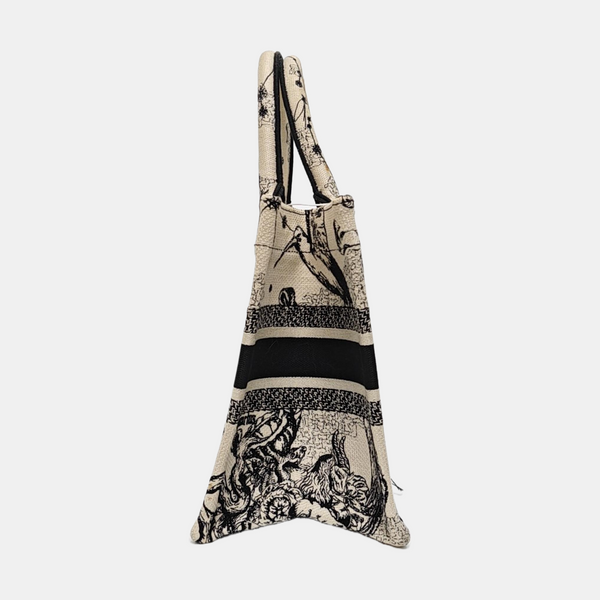 Book Tote Small Canvas White