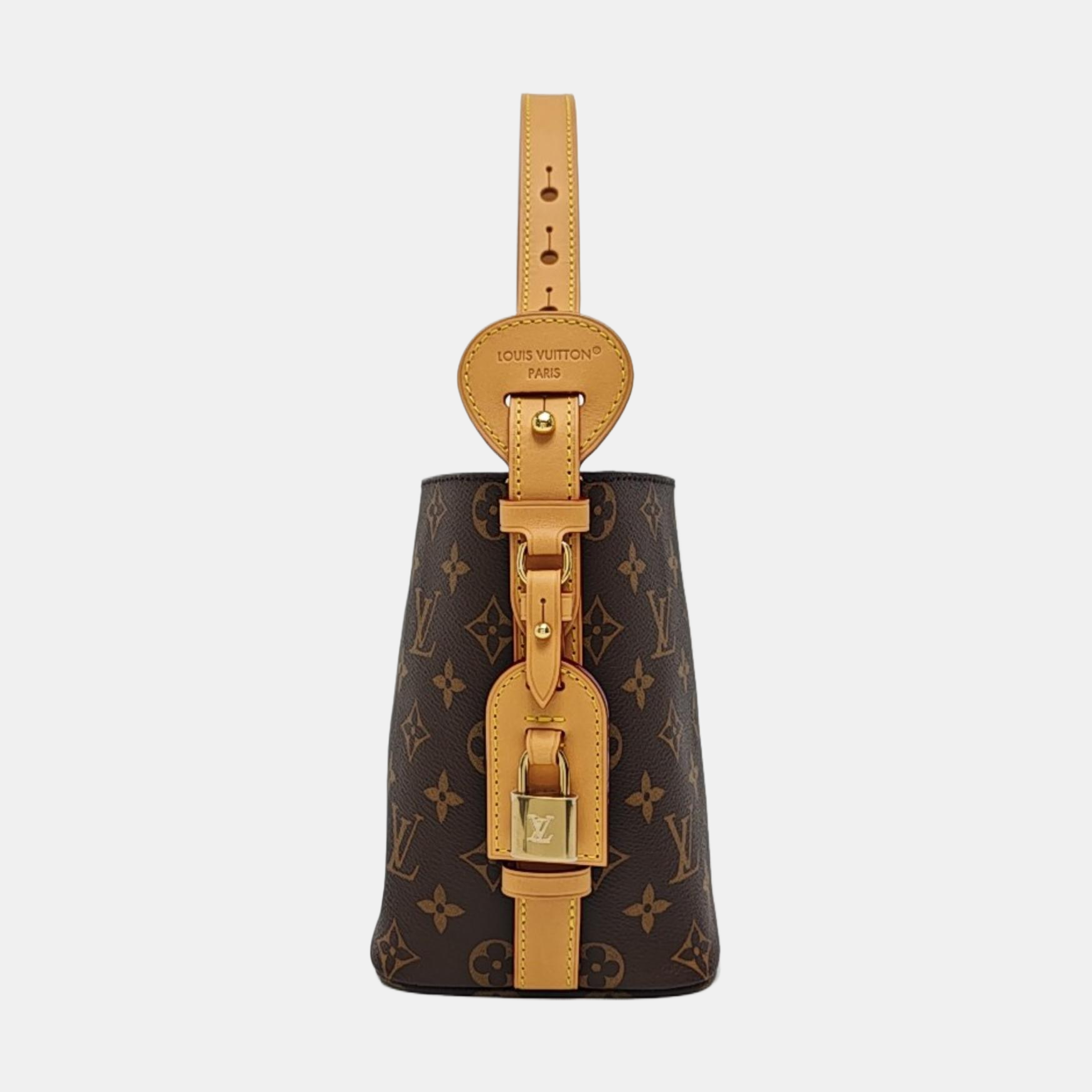 ALL IN BB Monogram Coated Canvas Brown