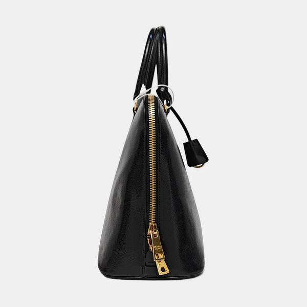 Authenticated pre-owned  Promenade Saffiano Calfskin Black - Top Handle Bag at Looply