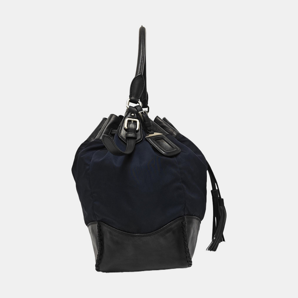 Nylon Shoulder Bag Blue