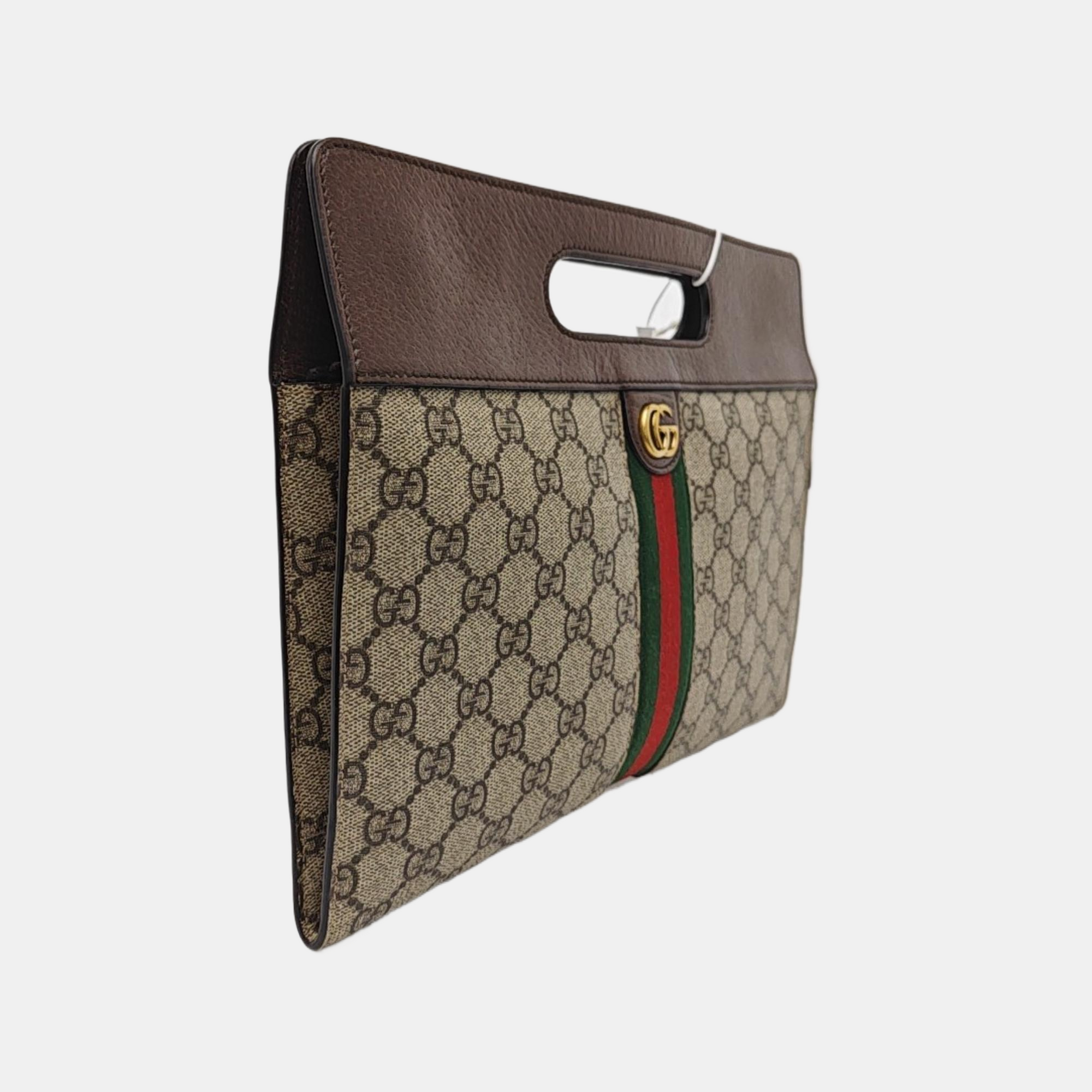 Monogram Coated Canvas Top Handle Bag Beige