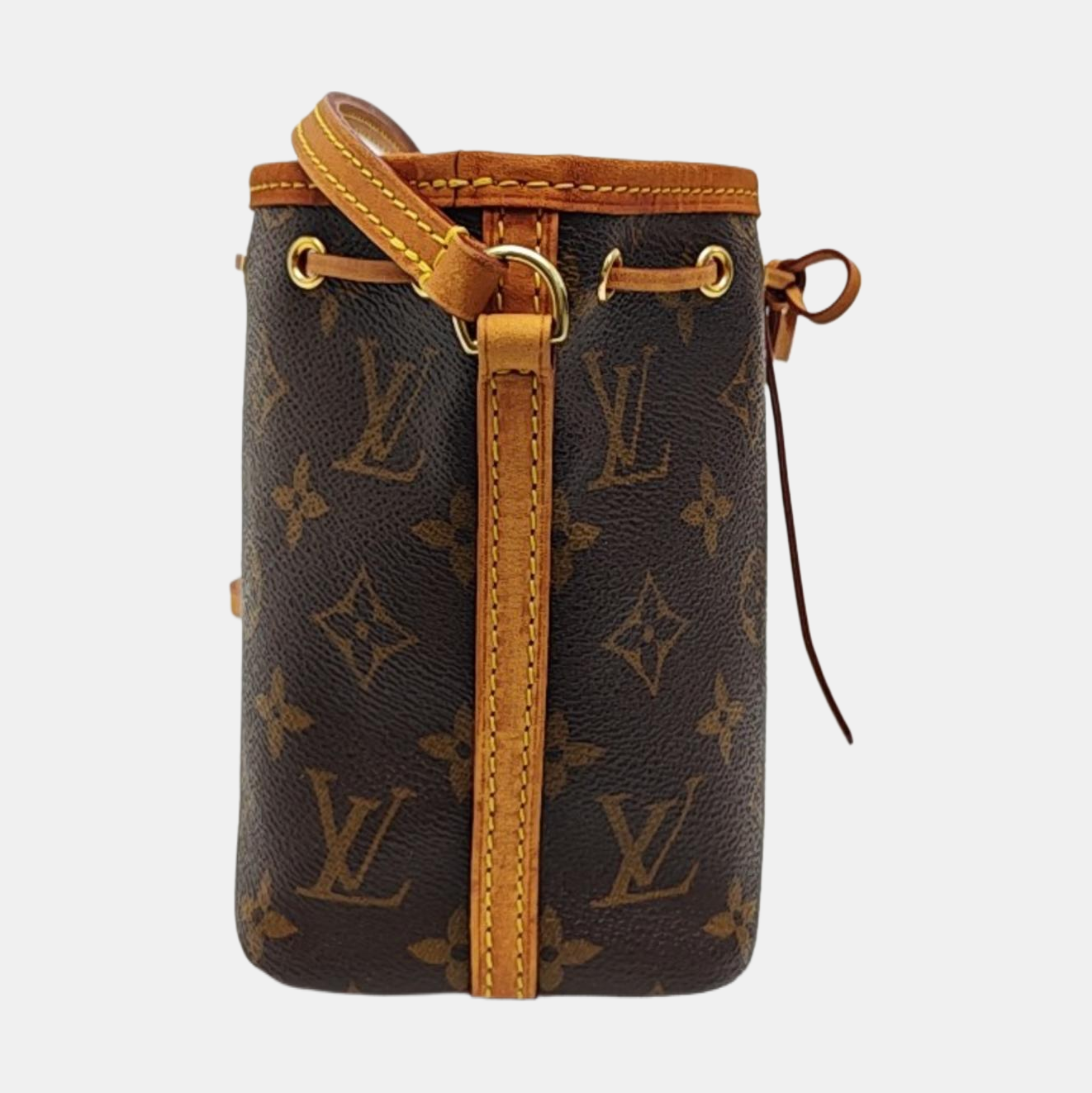 NÉONOÉ Nano Monogram Coated Canvas Brown