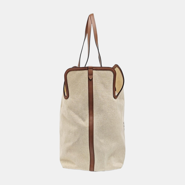 The Belt Large Canvas Beige
