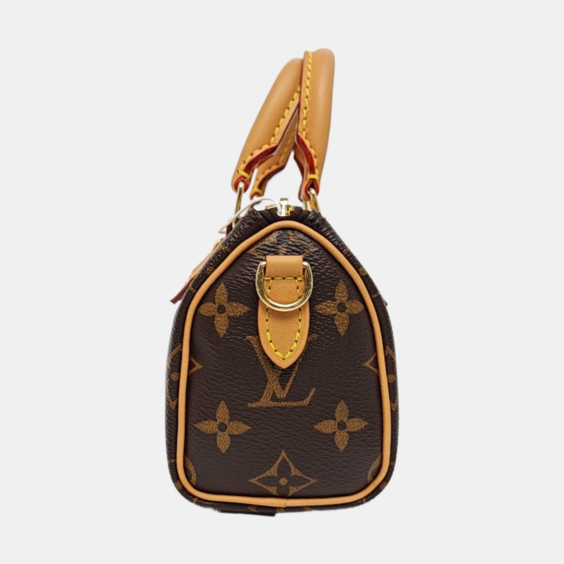 Authenticated pre-owned  SPEEDY Nano Monogram Coated Canvas Brown - Shoulder Bag at Looply