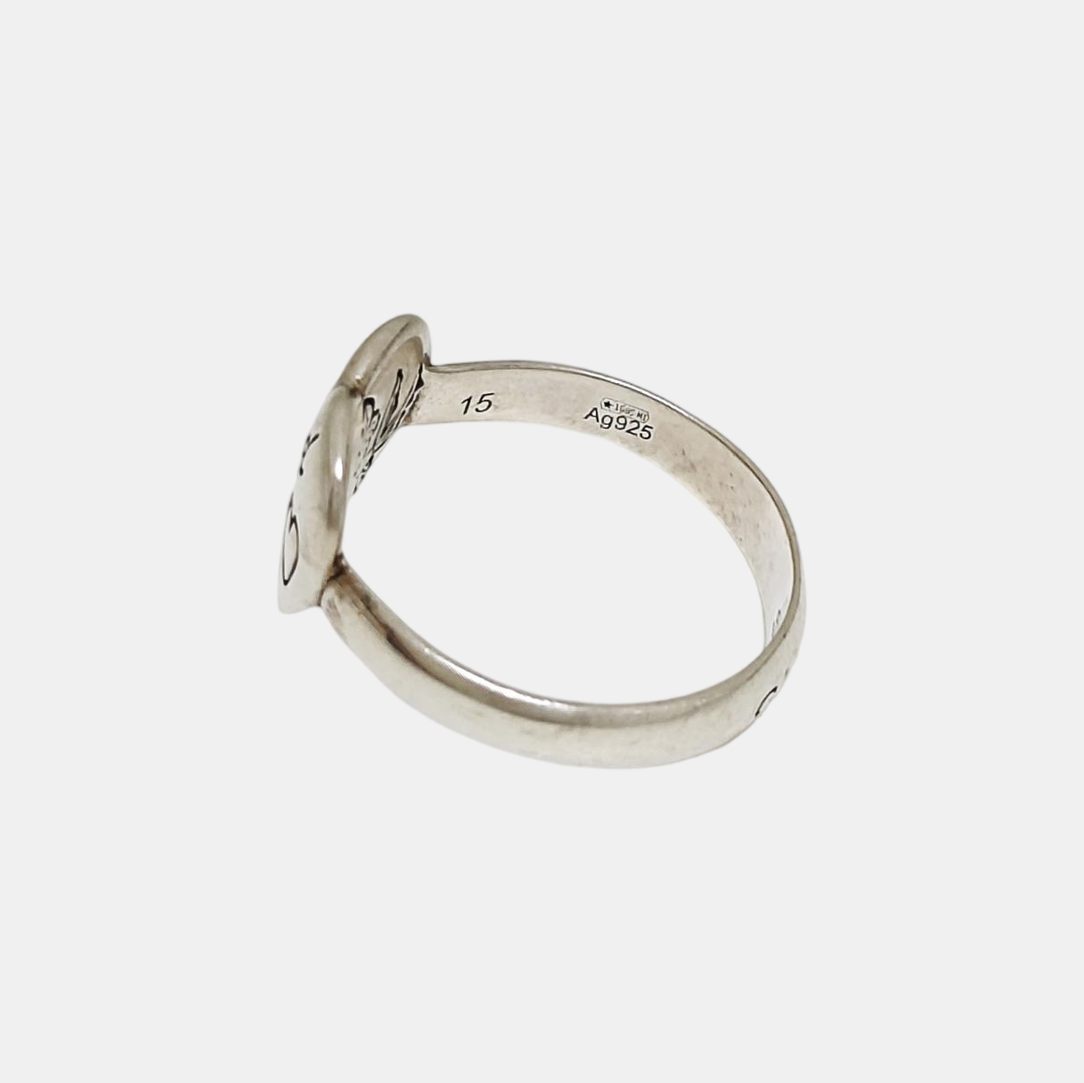 Blind For Love 925 Sterling Silver Ring EU 53