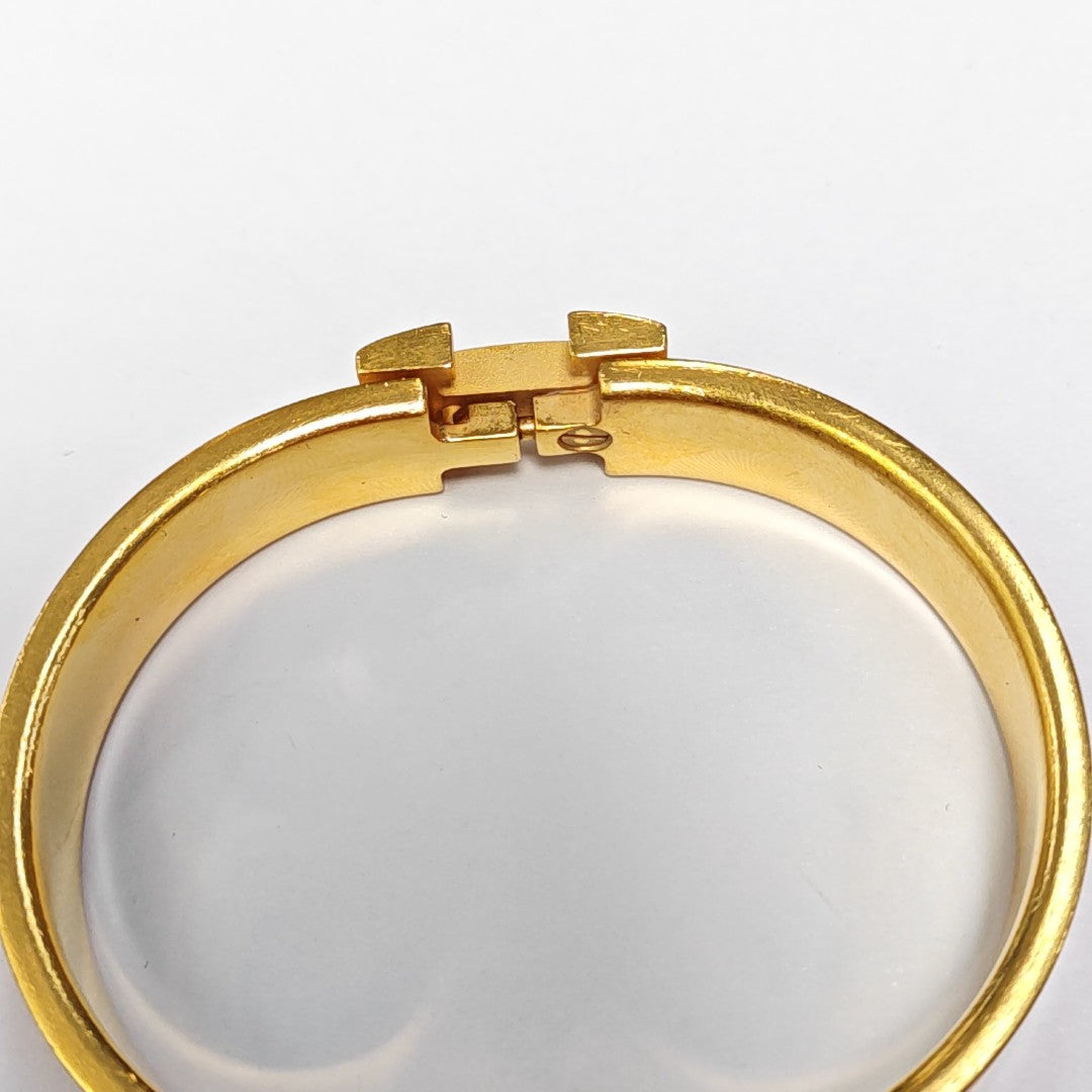 Clic H Metal Gold Bangle