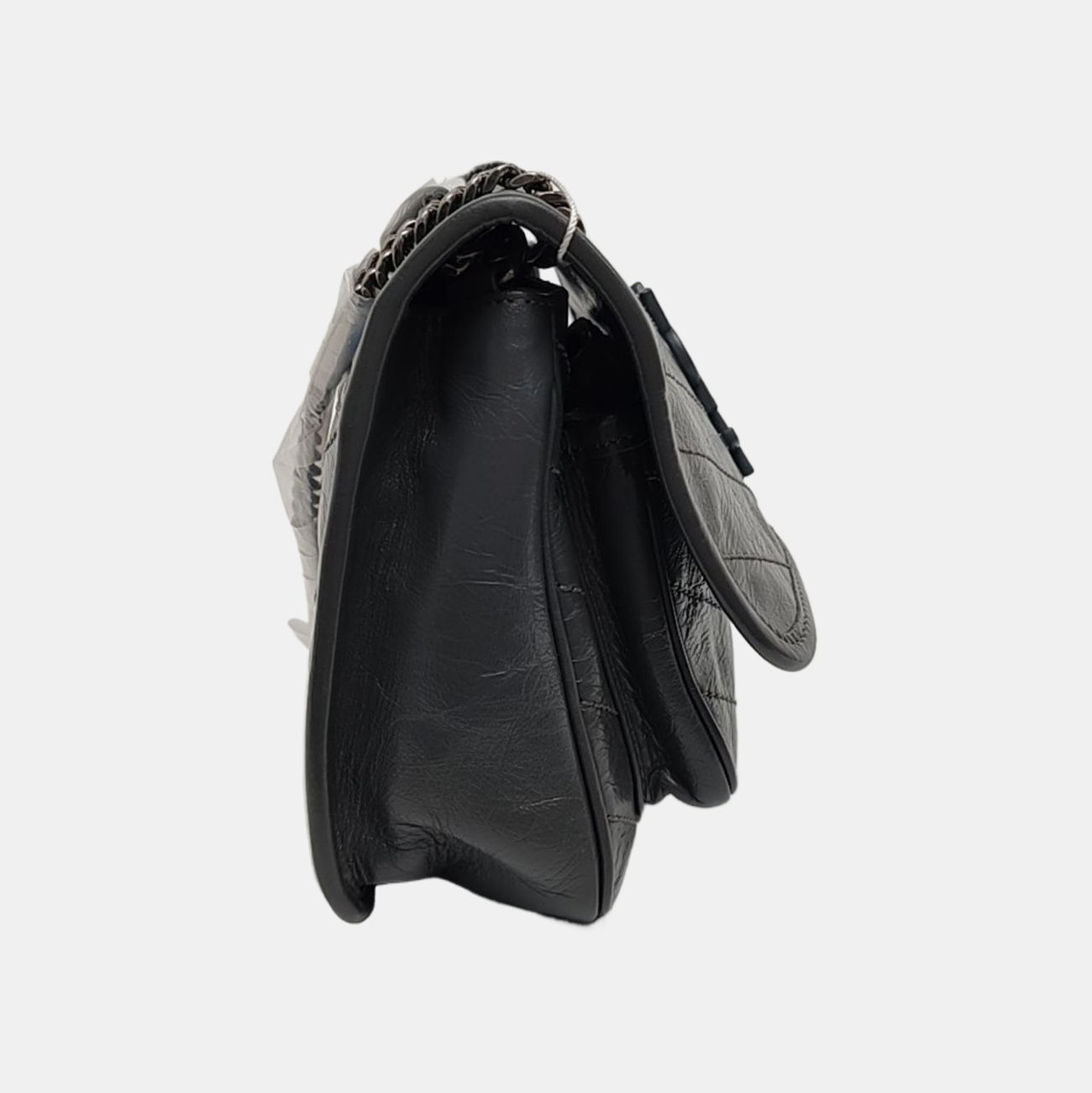 NIKI Small Chevron Calfskin Gray