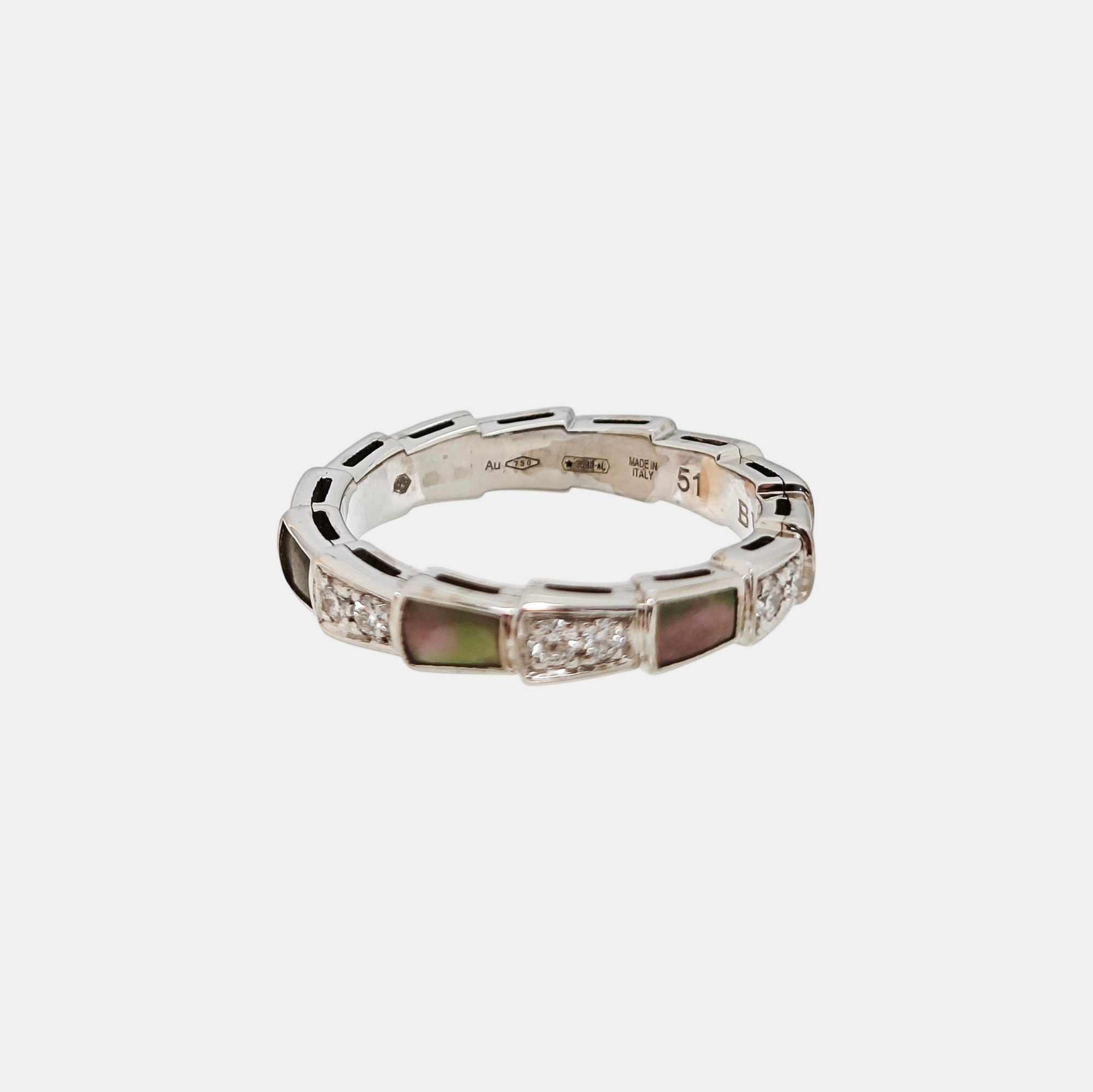 SERPENTI 18k Gold Silver Ring EU 51