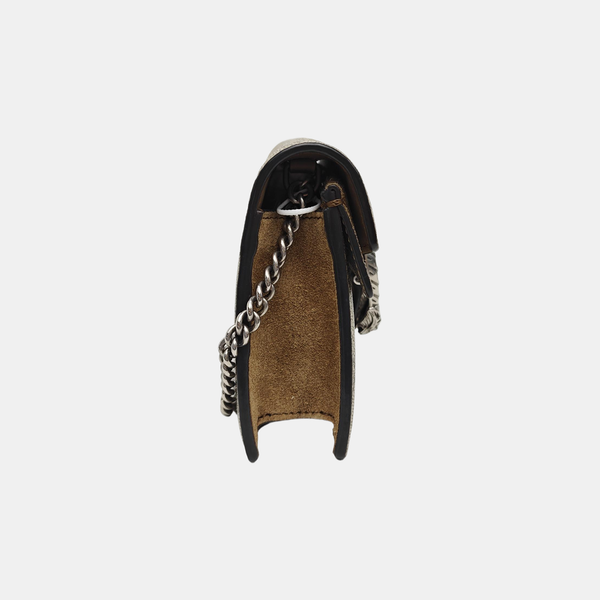 Dionysus Super Mini Monogram Coated Canvas Beige