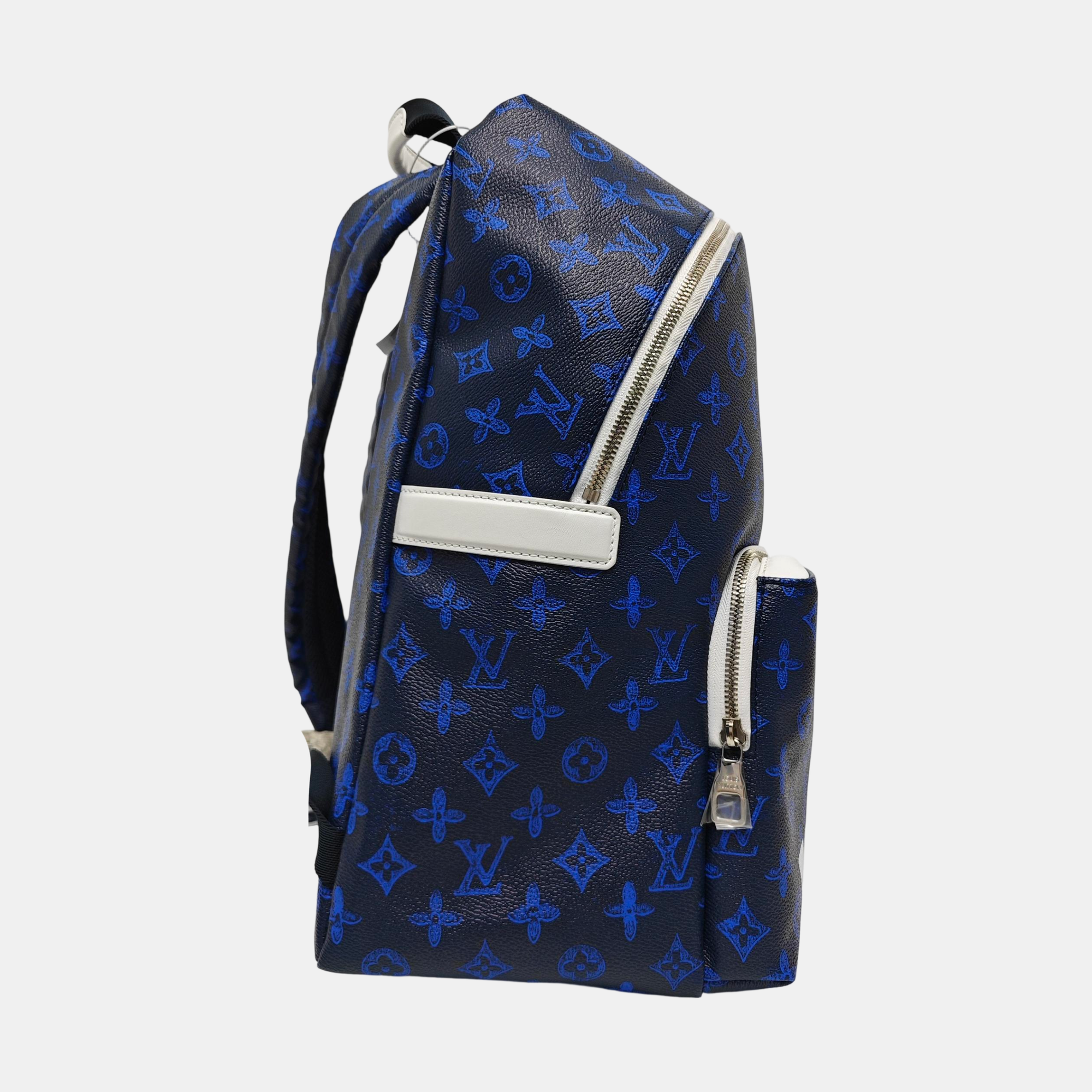 DISCOVERY PM Monogram Coated Canvas Blue