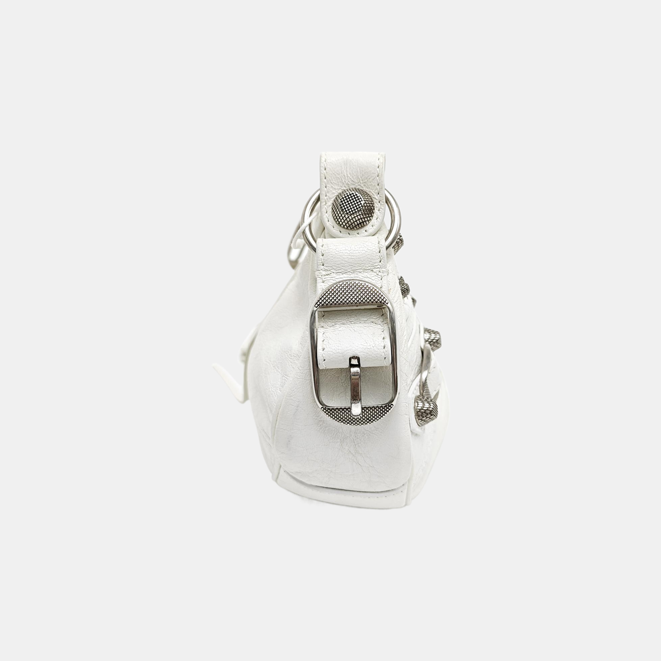 Le Cagole Mini Calfskin White