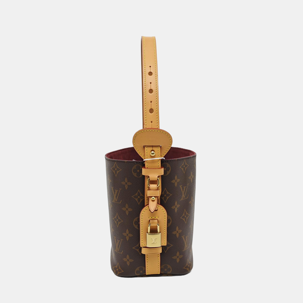 ALL IN BB Monogram Coated Canvas Brown