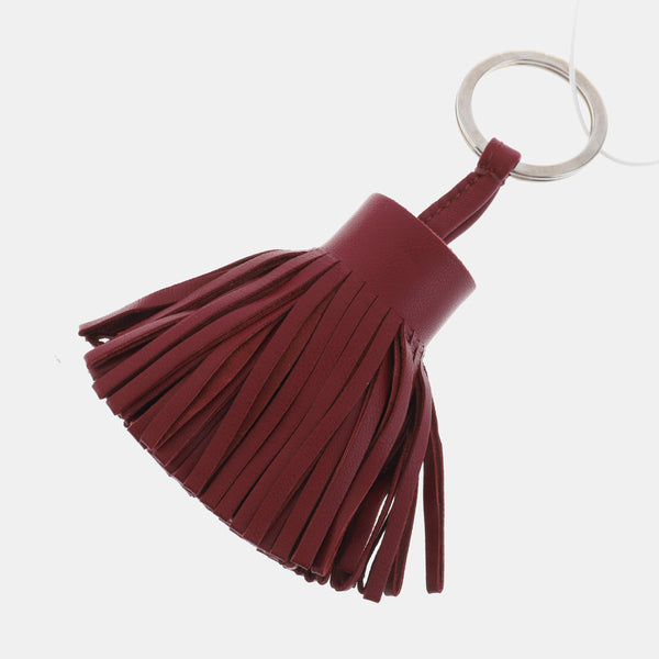 Red Leather Bag Charm