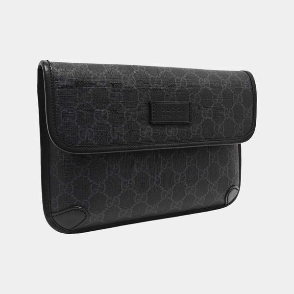 Neo Vintage Monogram Coated Canvas Black