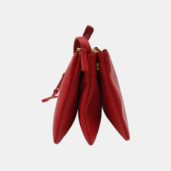 TRIO Small Calfskin Red