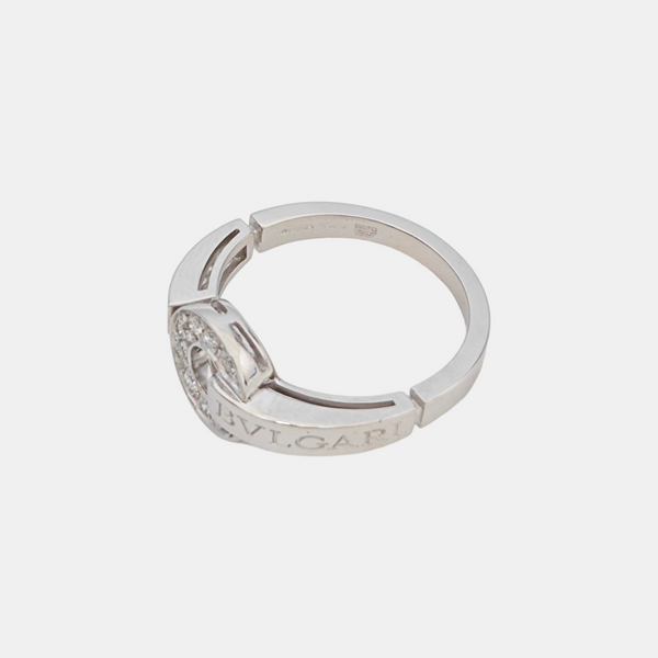 BVLGARI BVLGARI 18k White Gold Silver Ring EU 56