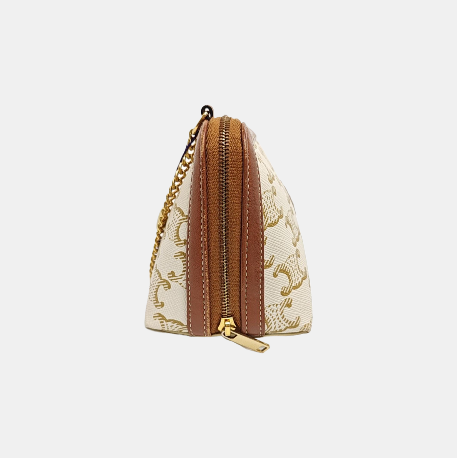 Calfskin Shoulder Bag Brown