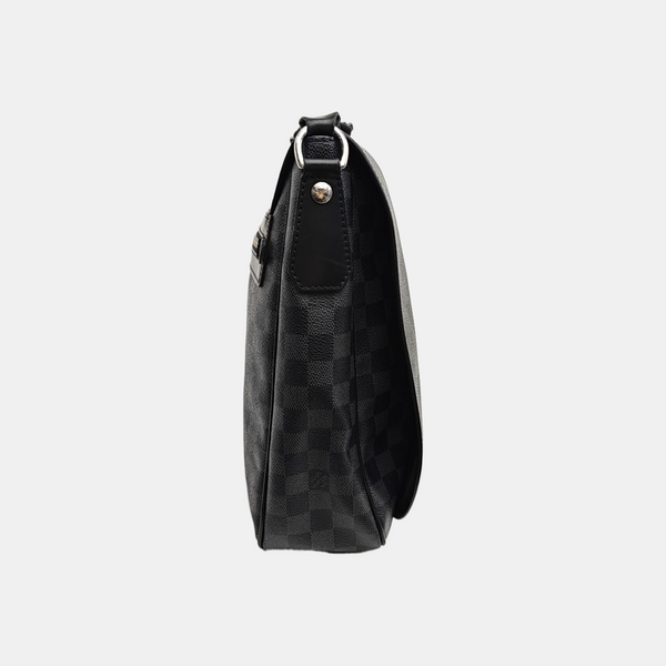 DANIEL GM Damier Graphite Coated Canvas Gray