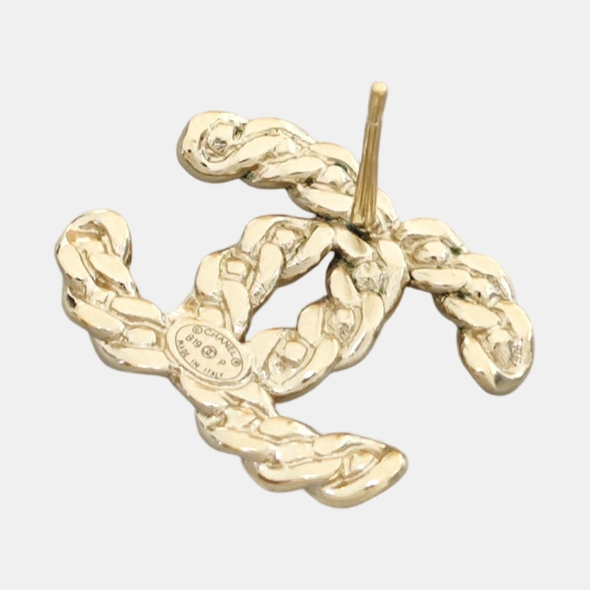 Metal Gold Stud Earrings