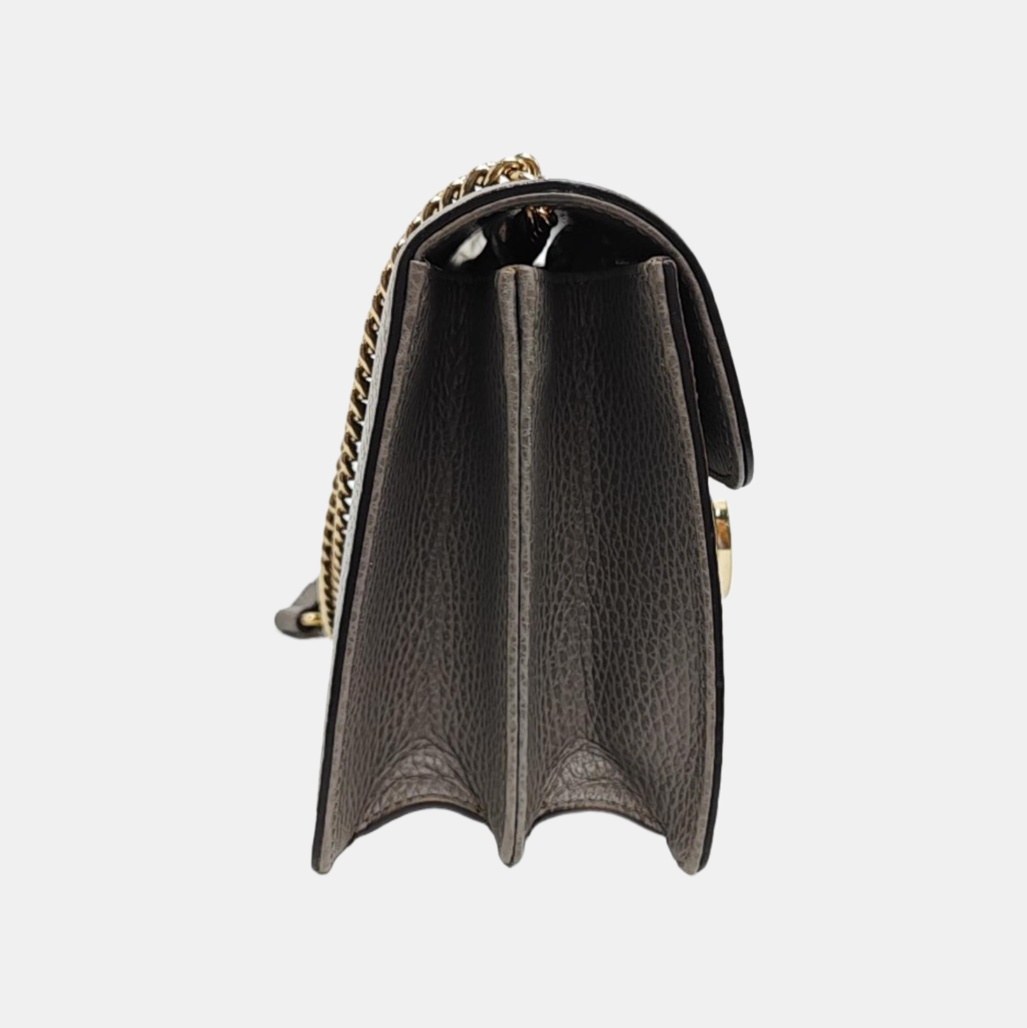 Interlocking G Small Calfskin Gray
