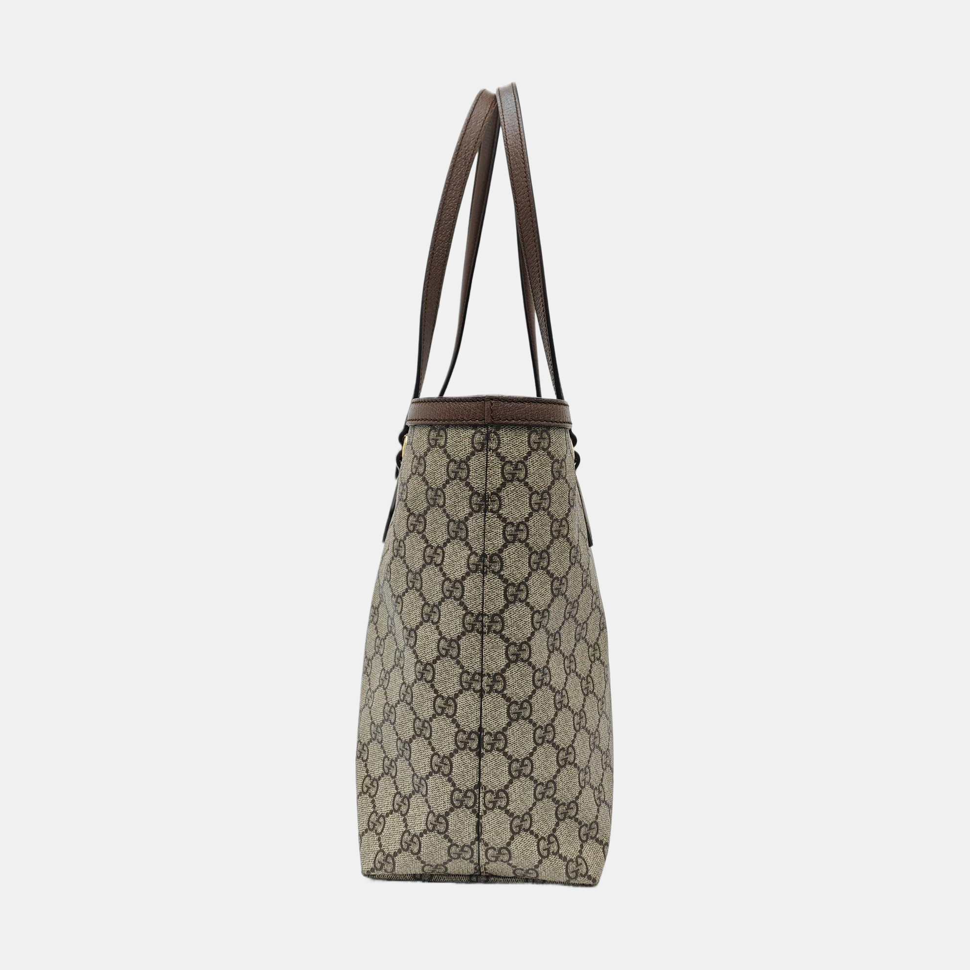 Ophidia Medium Monogram Coated Canvas Beige
