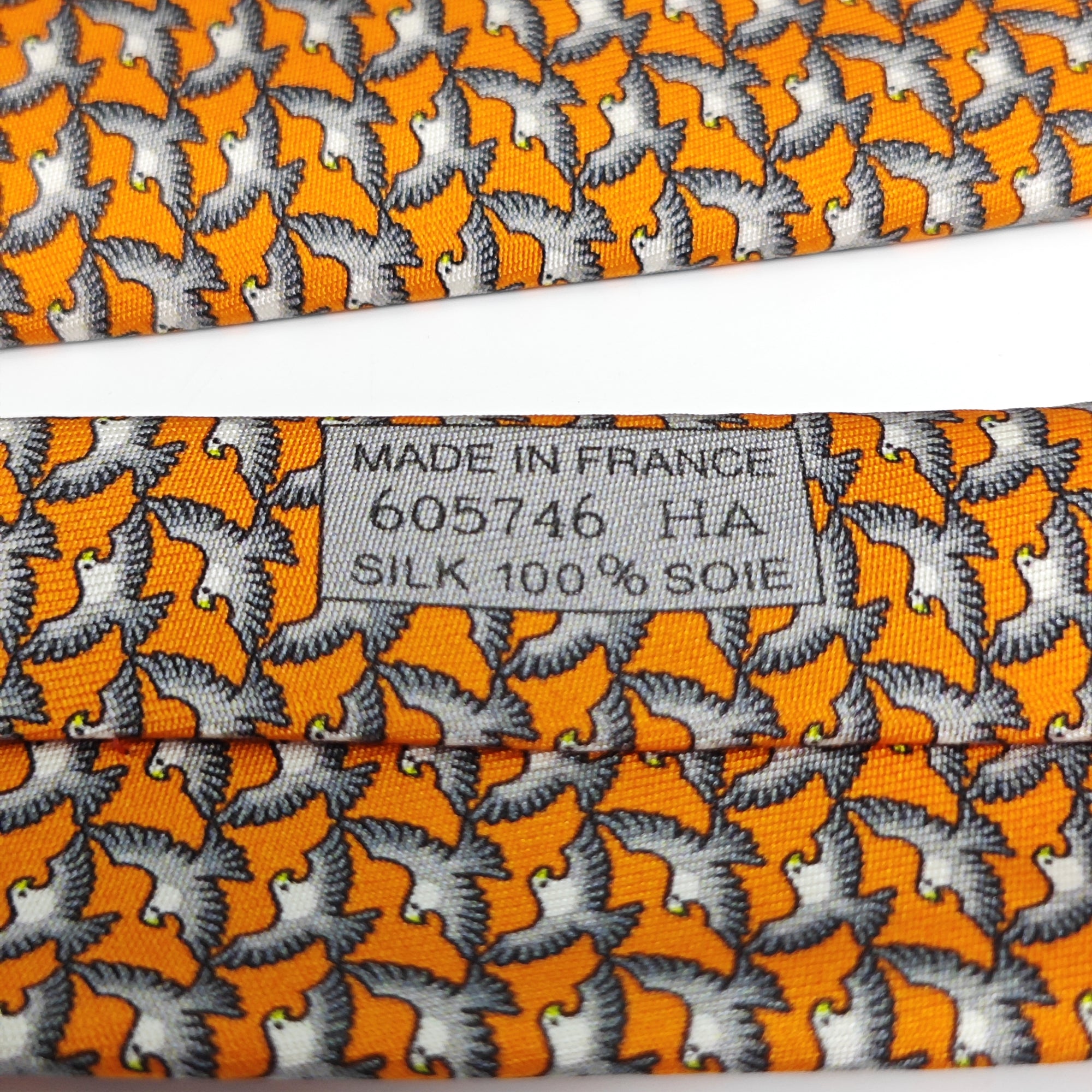 Mulberry Silk Tie Orange